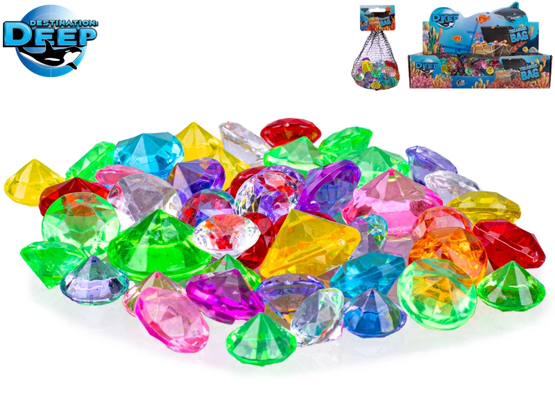 Destination Deep barevné plastové drahokamy pro děti