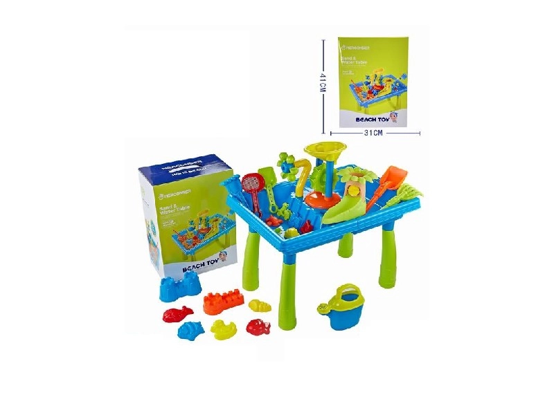 Stolek na písek a vodu s příslušenstvím, 38 dílů
