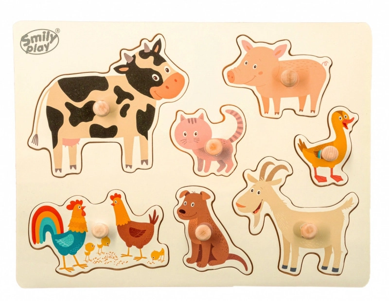 Zvířata na farmě puzzle