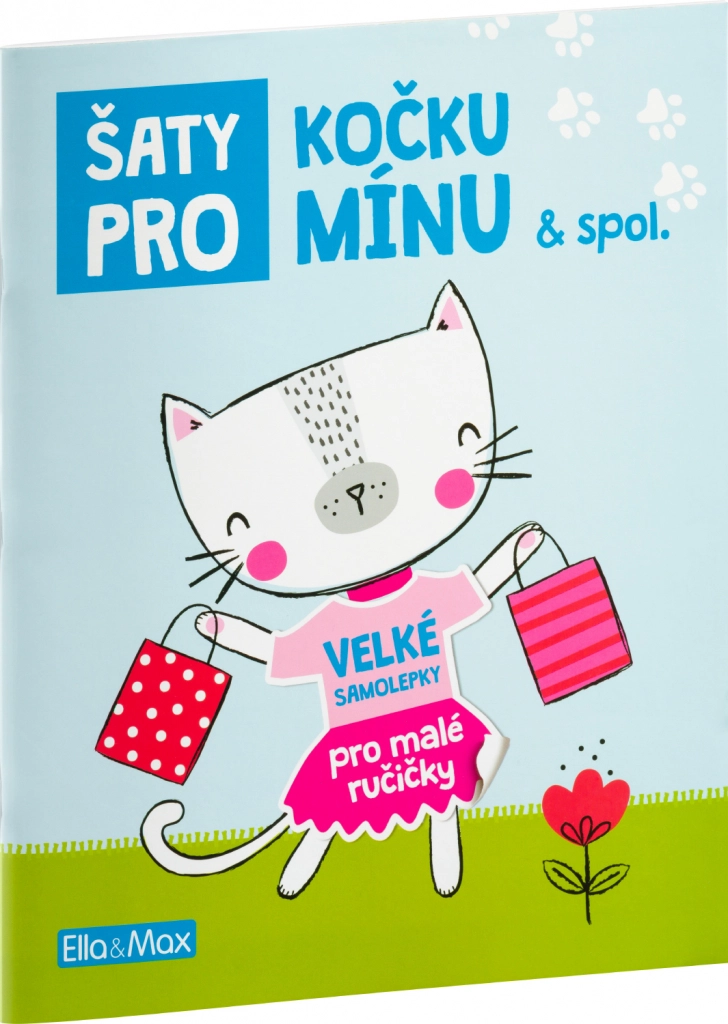 Šaty pro Kočku Mínu - Kniha samolepek