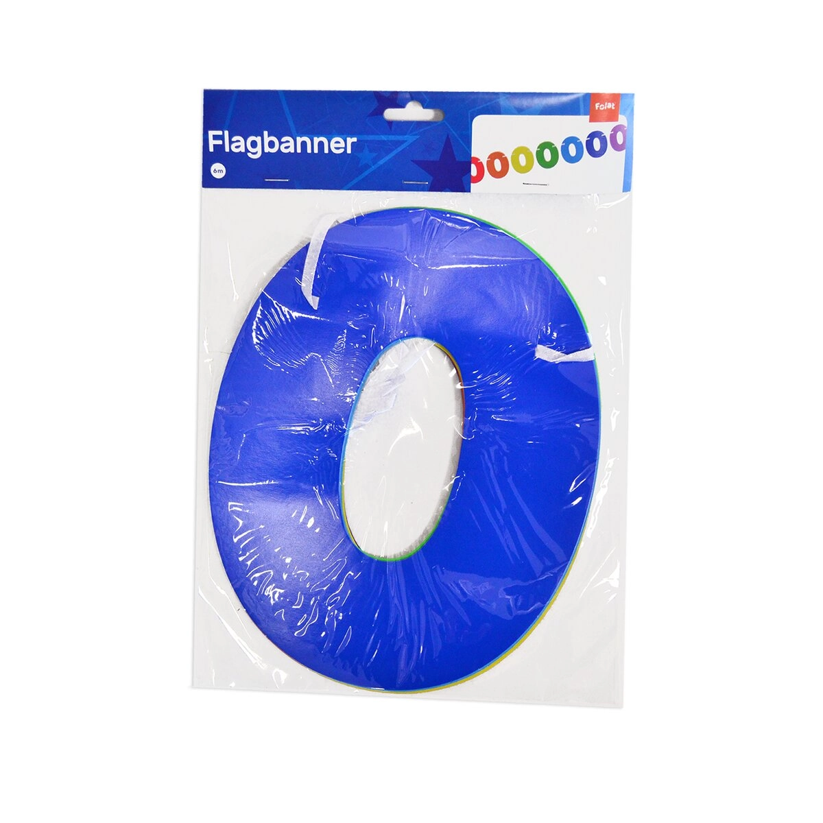 Papírová girlanda číslo 0, 6 m