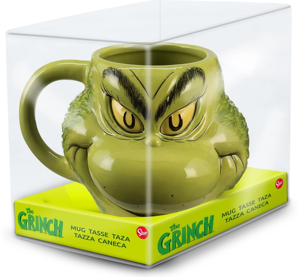 STOR Grinch 3D Hrnek EPEE Merch 440 ml