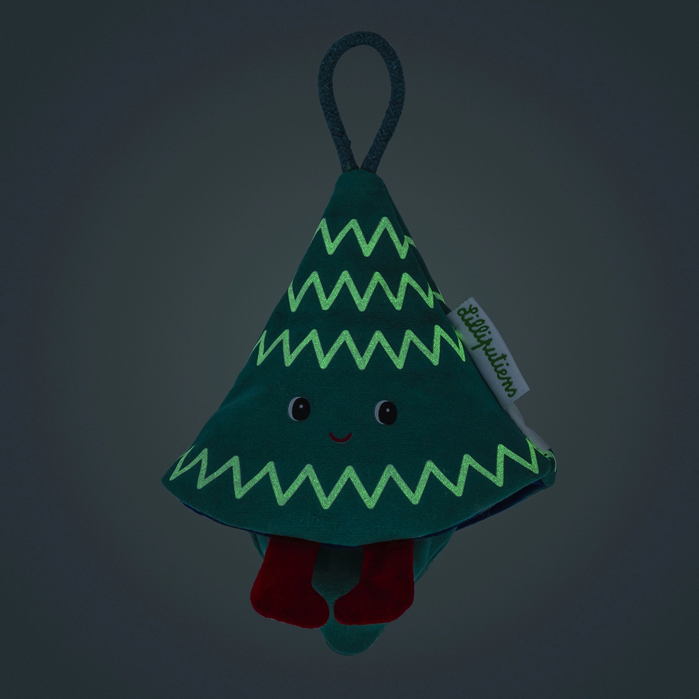 Lilliputiens - vánoční plyšová dekorace - modrá elfka Titti