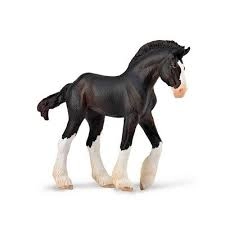 Levně Collecta hříbě plemene Clydesdale – černé