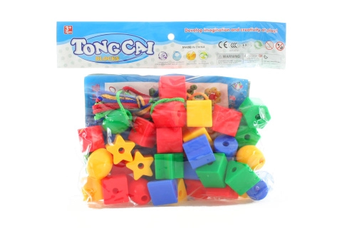 Velké navlékací korále pro děti