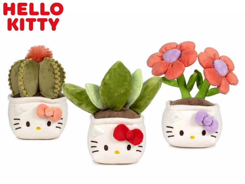Plyšová hračka HELLO KITTY Botanical Love 21 cm
