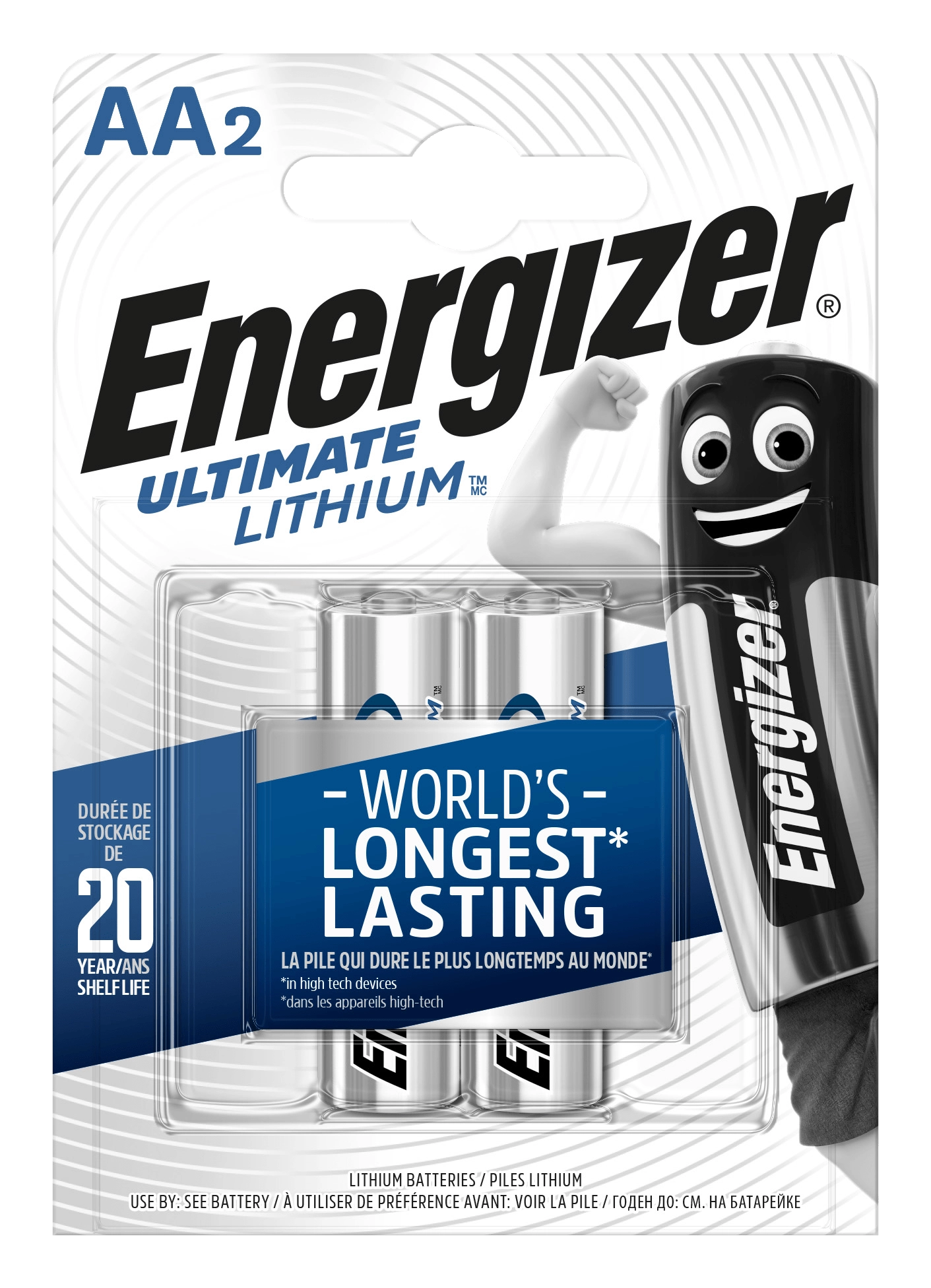Energizer Lithiová tužková baterie Ultimate AA, 2 ks