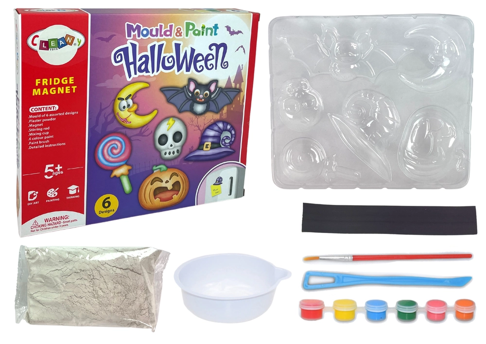 DIY Halloween Magnety Sádrové odlitky Dýně