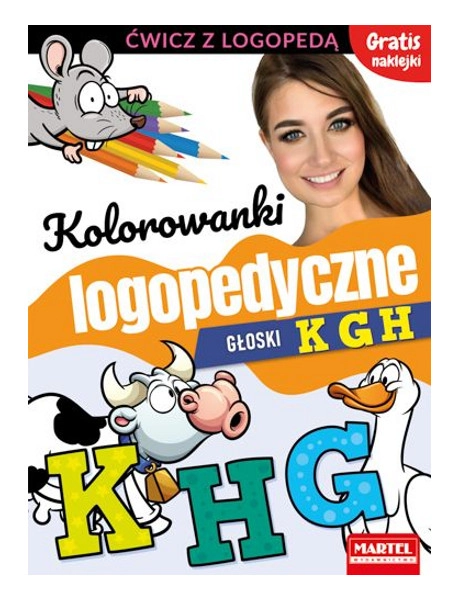 Logopedické omalovánky Hlásky K G H