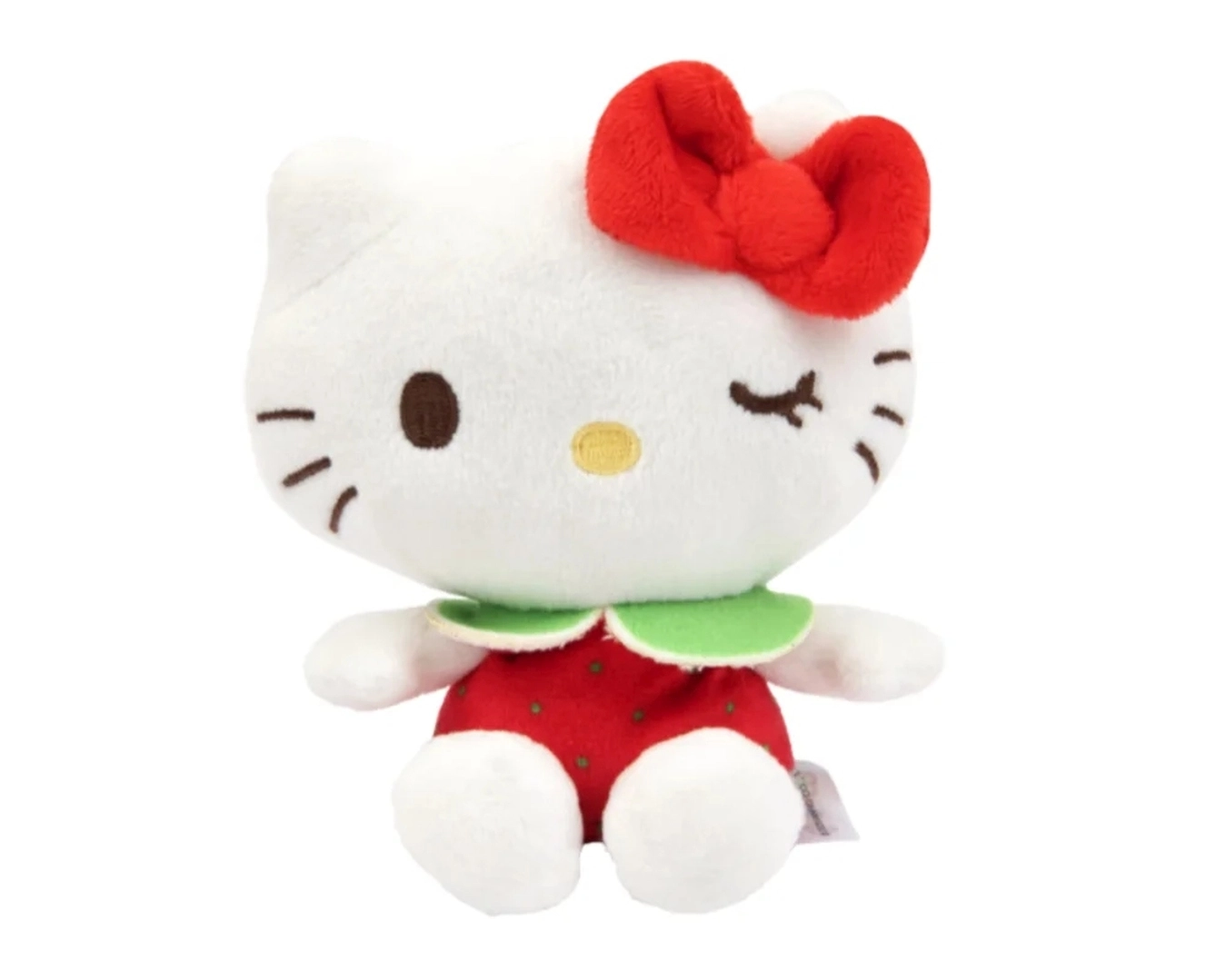 Hello Kitty Macedonia voňavá plyšová hračka 12 cm – jahoda