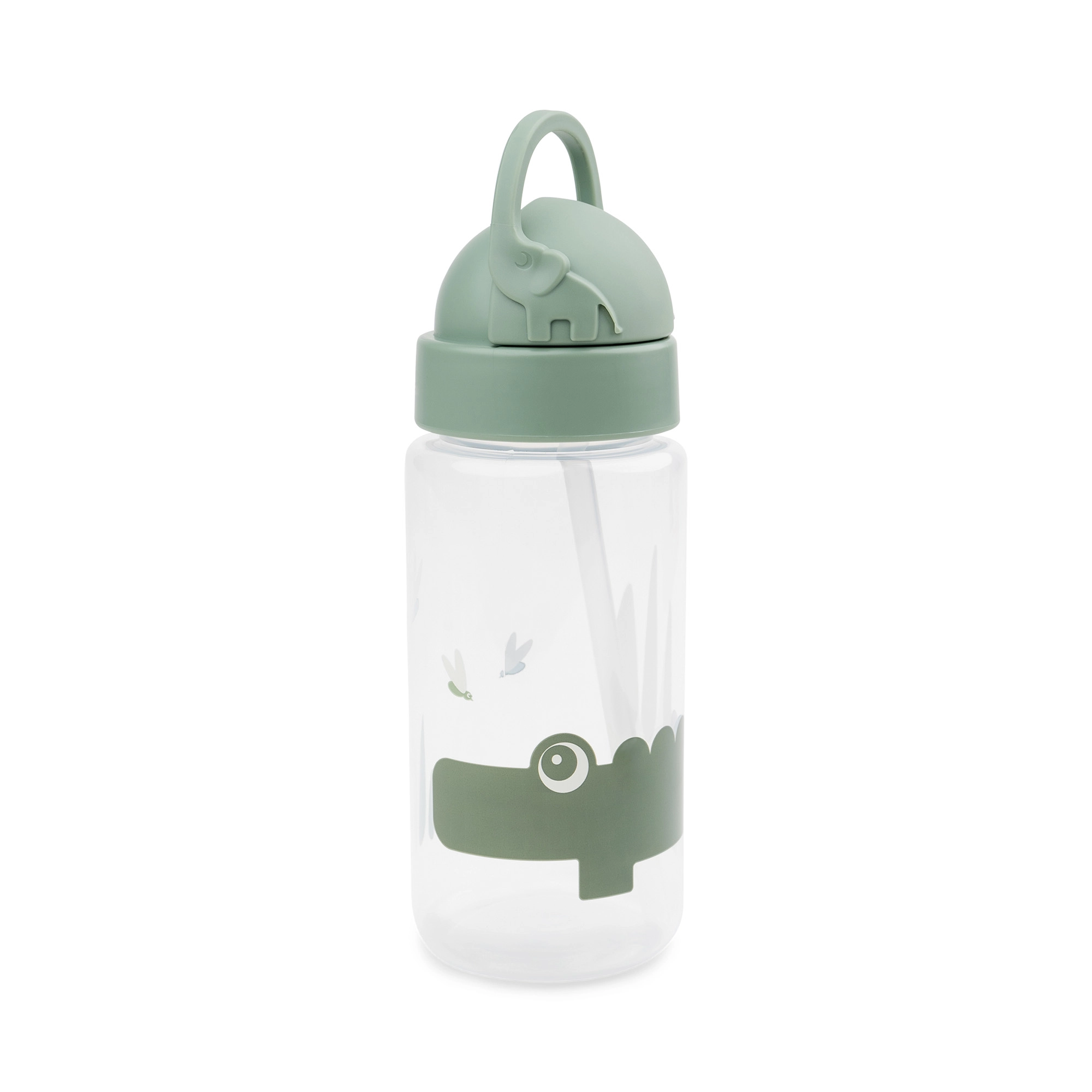Done by Deer láhev s brčkem Croco zelená 350 ml