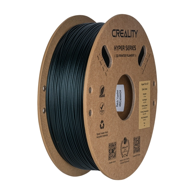 Filament creality hyper pla-cf tmavě zelený