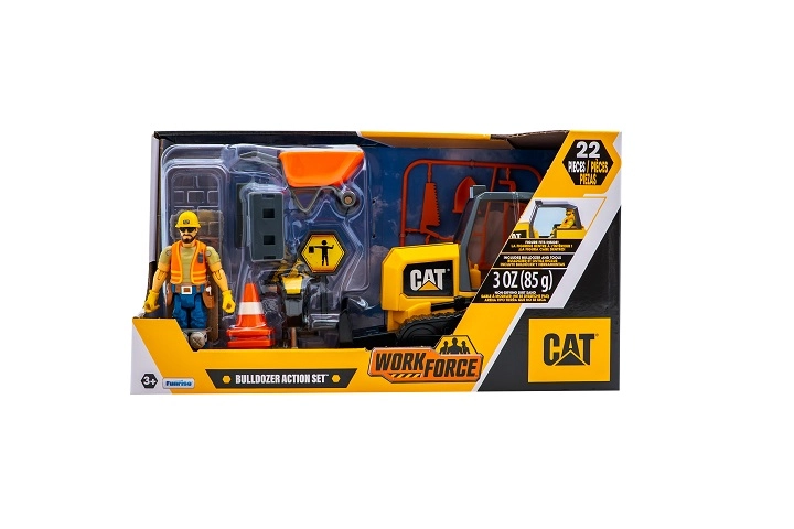 CAT pásový nakladač s figurkou a příslušenstvím
