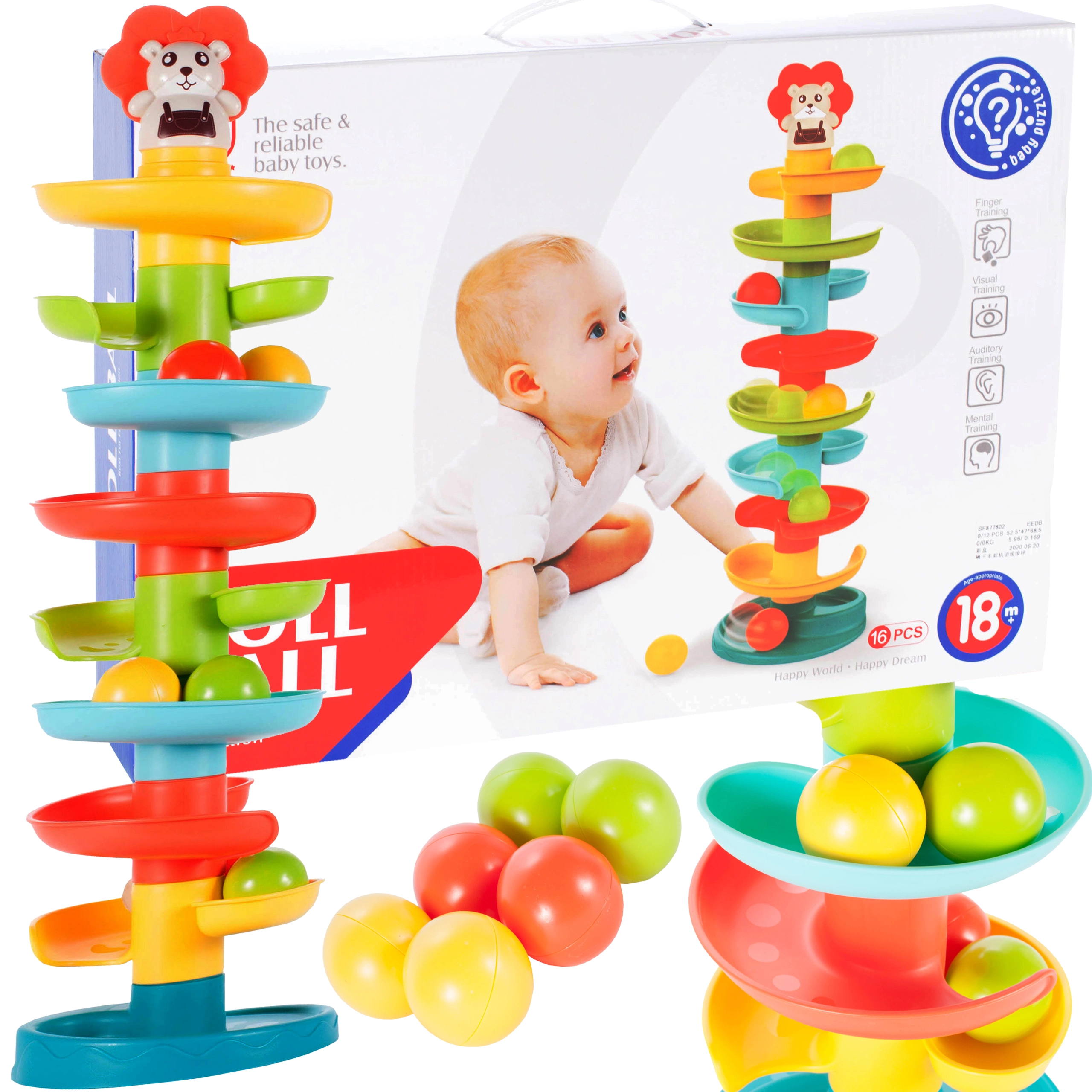 Zábavná skluzavka s míčky 60 cm