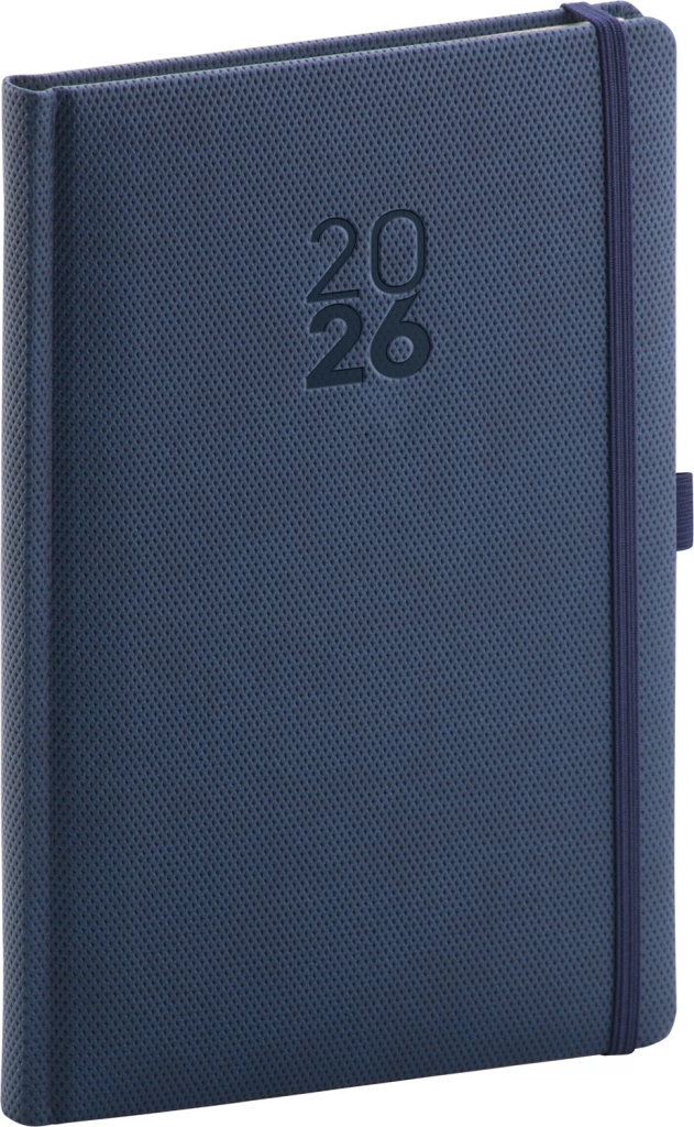NOTIQUE Týdenní diář Diamante 2026, modrý, 15 x 21 cm Presco Group