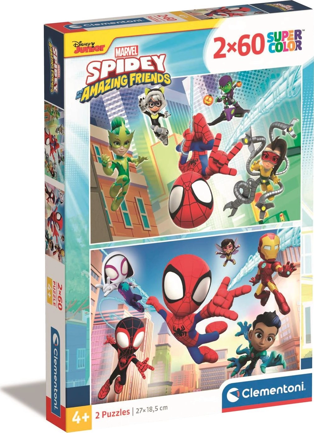CLEMENTONI Puzzle Spidey a jeho úžasní přátelé 2x60 dílků