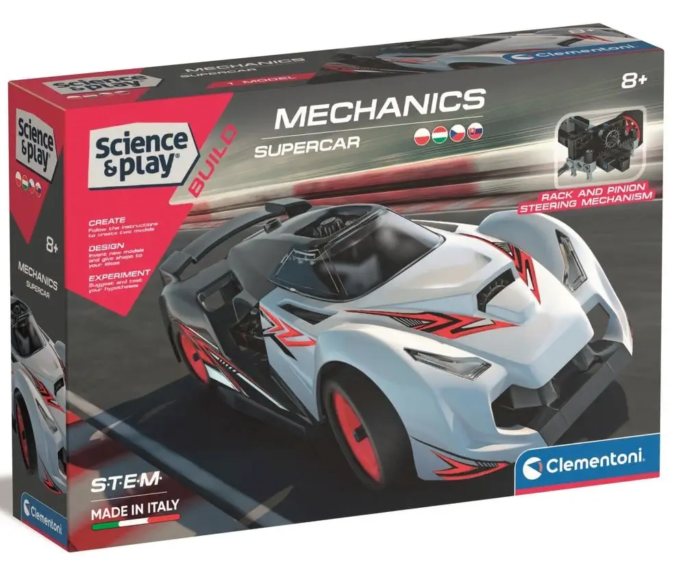 Levně Clementoni Mechanická laboratoř Závodní auto Supercar