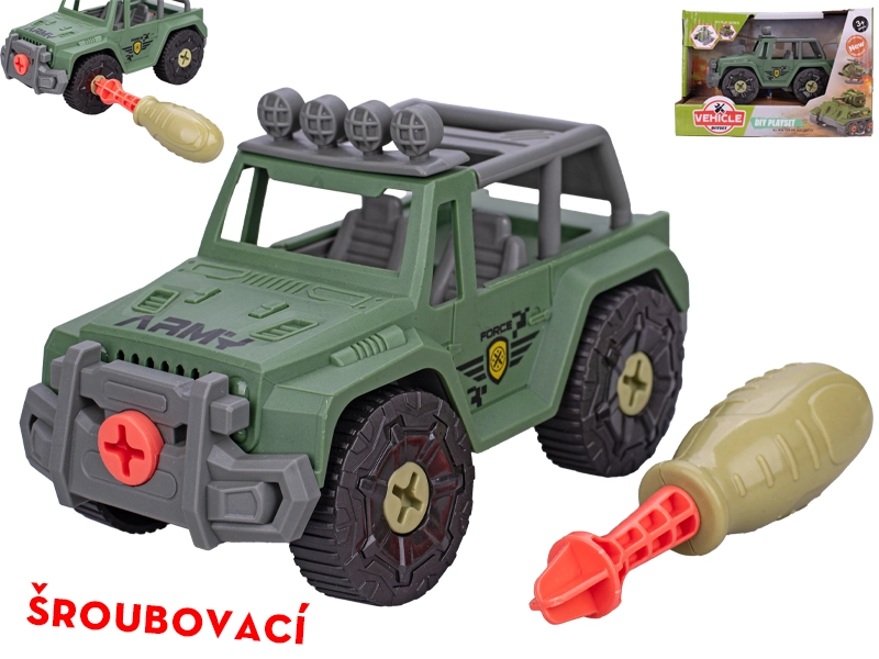 Šroubovací vojenské terénní auto 13,5 cm