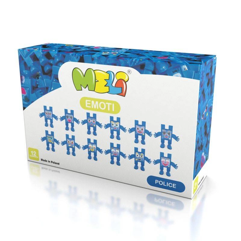 Stavebnice MELI Emoti Policie – 12 figurek