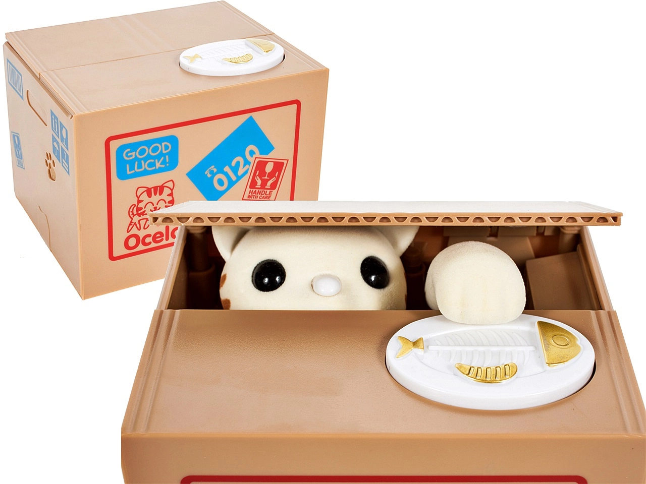 Interaktivní pokladnička s koťátkem kradoucím mince