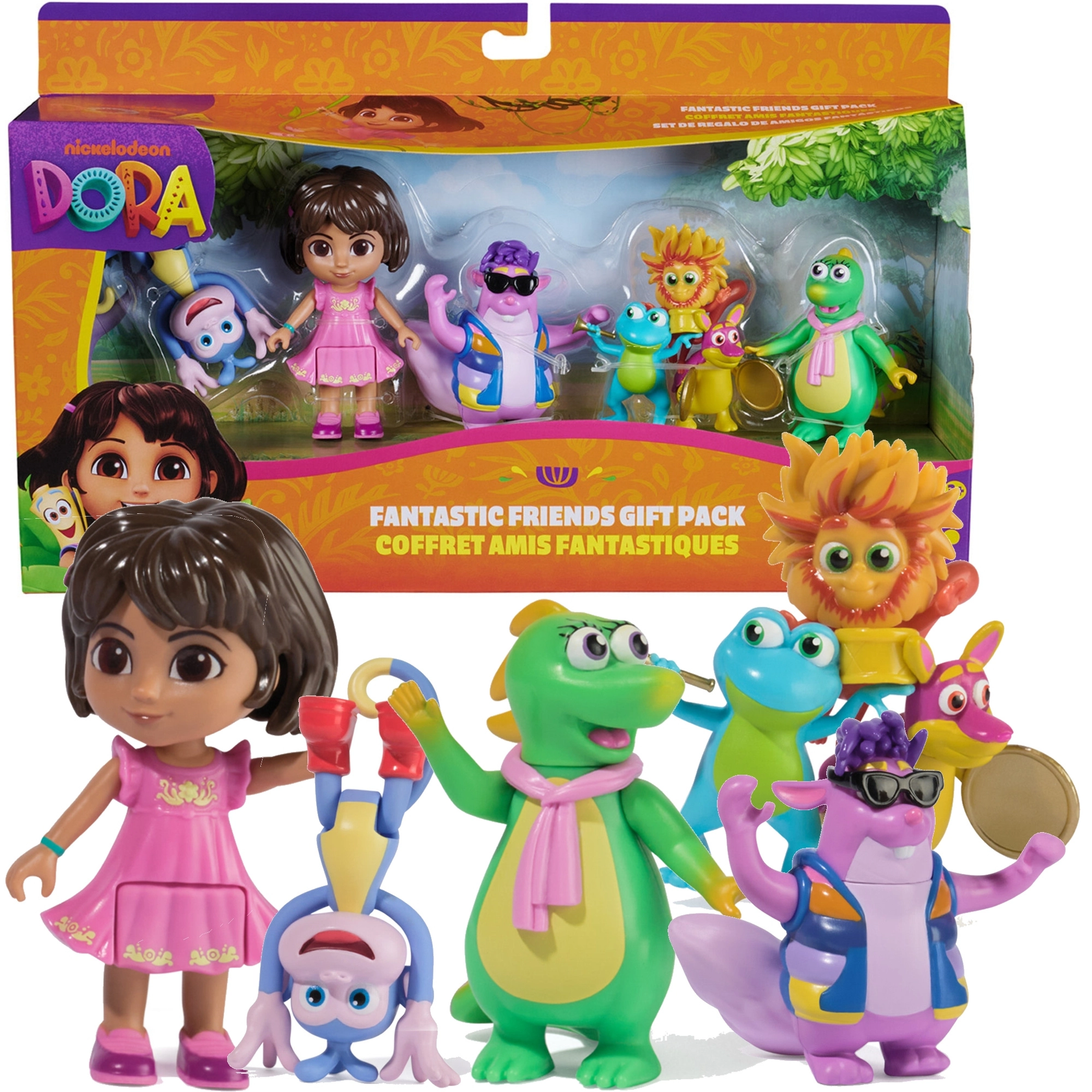 Dora průzkumnice – dárkový set Fantastic Friends, 5 figurek