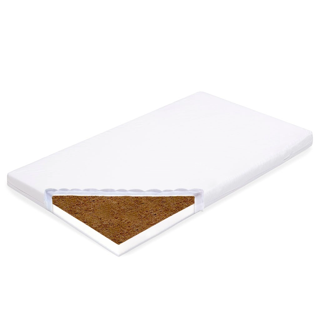 Dětská matrace New Baby Standard 140 × 70 × 7 cm kokos–molitan, bílá