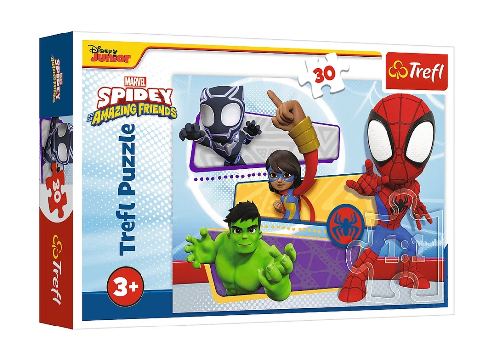 Puzzle 30 dílků – odvážný Spidey – MARVEL – Trefl