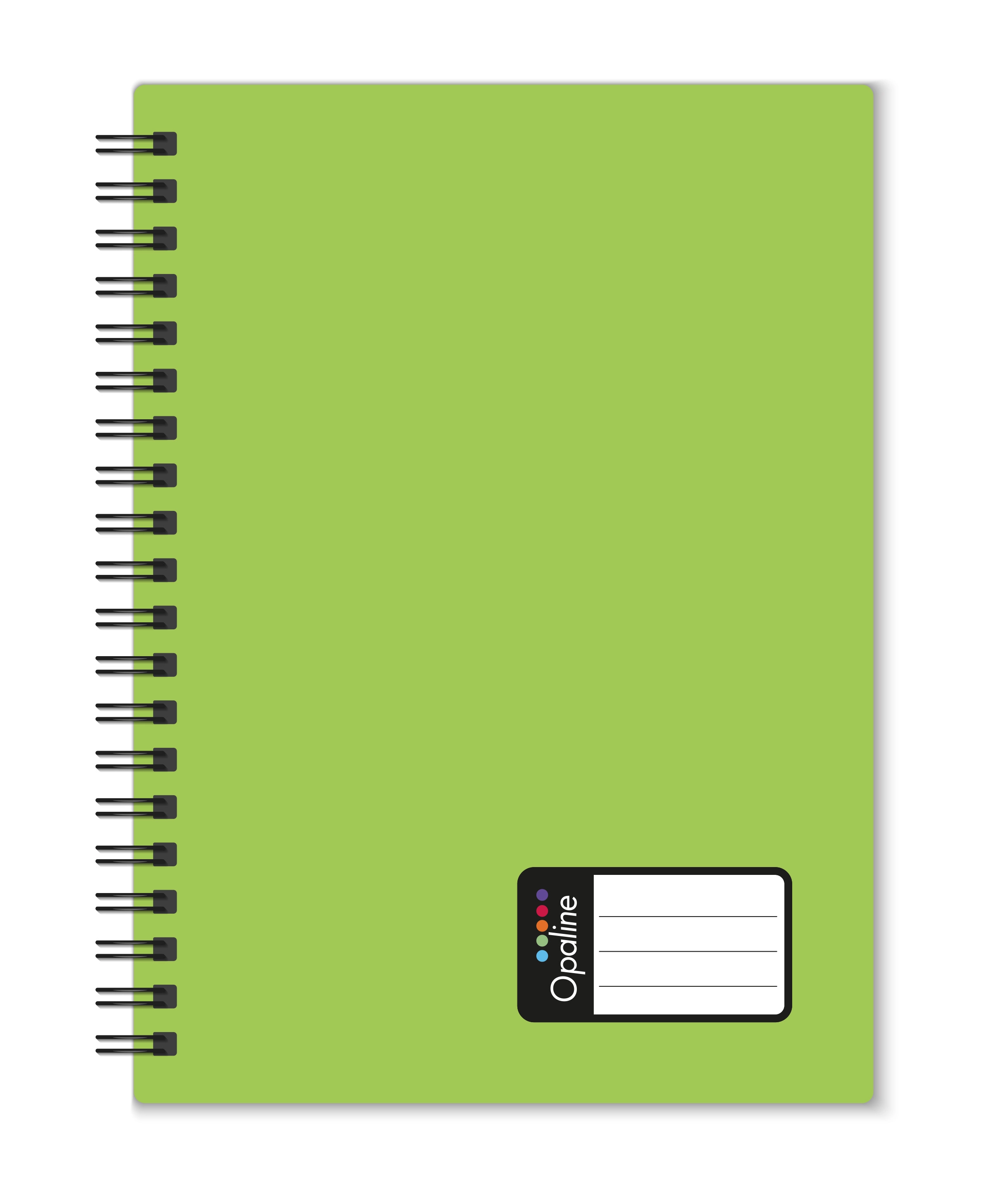 Twin wire blok A4 PP Opaline zelená KARTONPP