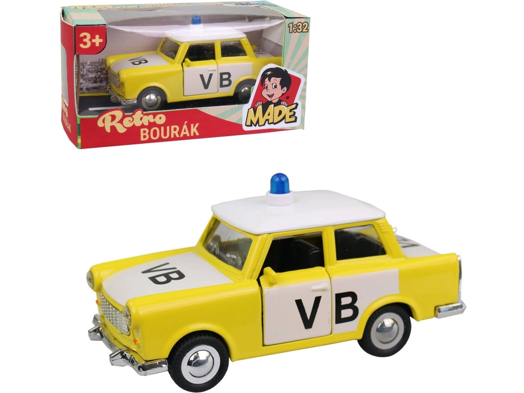 Auto Trabant Policie Kovové 12 cm
