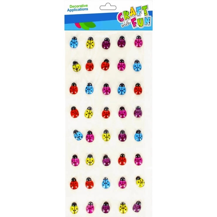 dekorativní samolepky berušky 50 ks