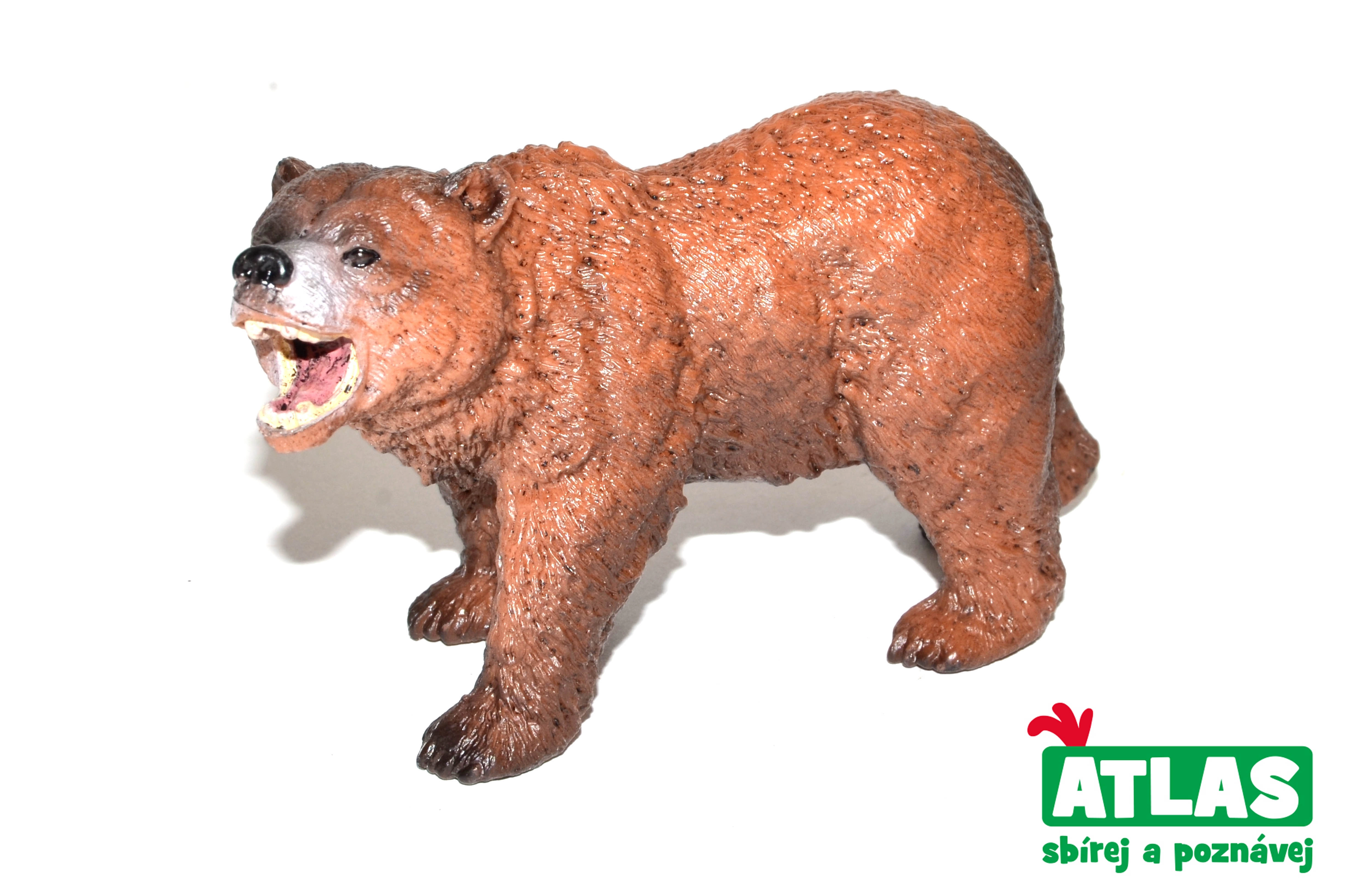 Levně Figurka medvěd grizzly – ručně malovaná