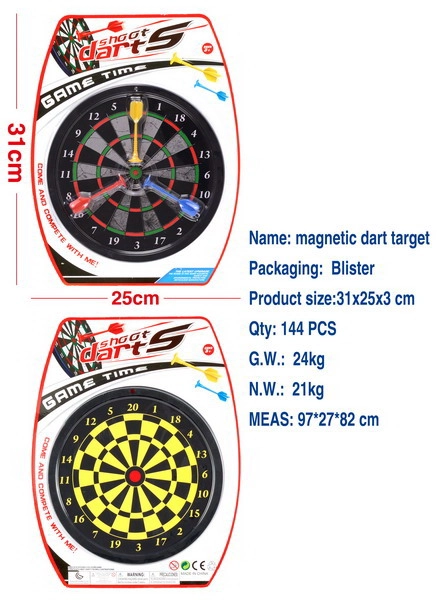Levně Wiky Terč oboustranný magnetický se 3 šipkami