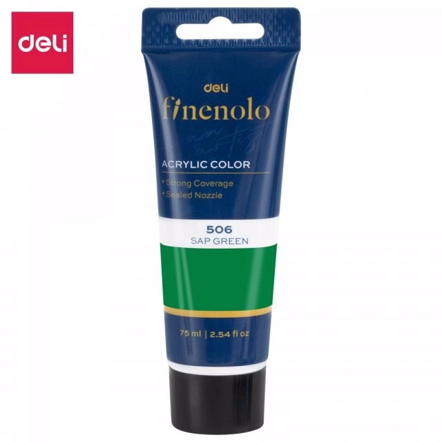 Akrylová barva 75ml Tmavě zelená KARTONPP
