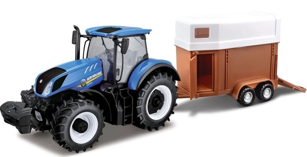 Farma Traktor New Holland s vlečkou pro koně
