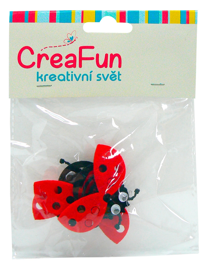 Barevné berušky pro děti, sada 4 ks (5,8 × 4 cm)