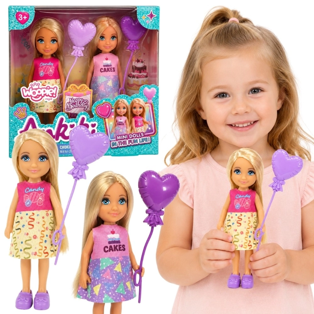 Woopie Royal narozeninový set dvou panenek – Candy a Cakes