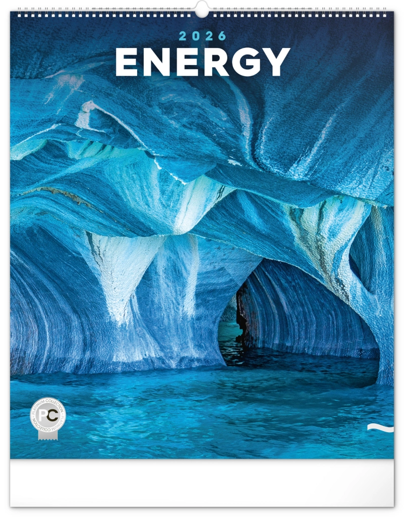 NOTIQUE Nástěnný kalendář Energie 2026, 48 x 56 cm Presco Group
