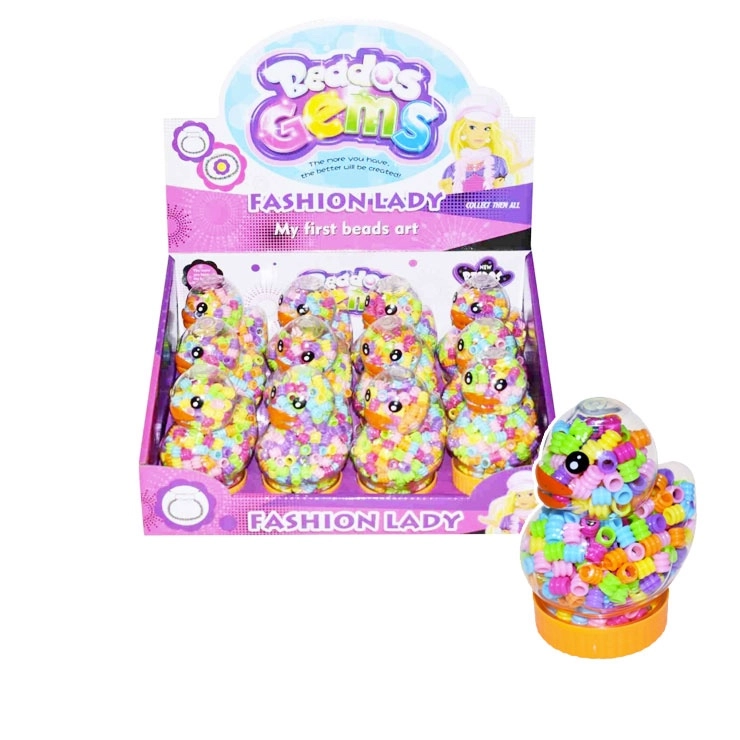 korálky kačička – sada na navlékání