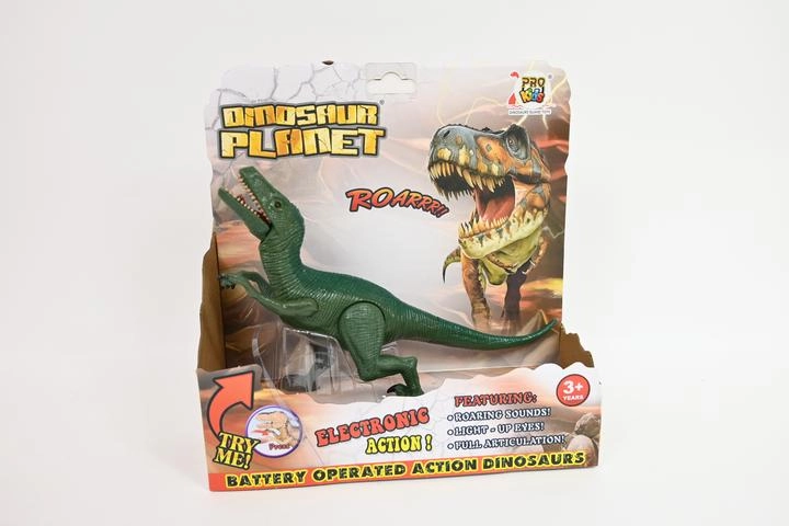 Dinozaur Velociraptor se světlem a řevem