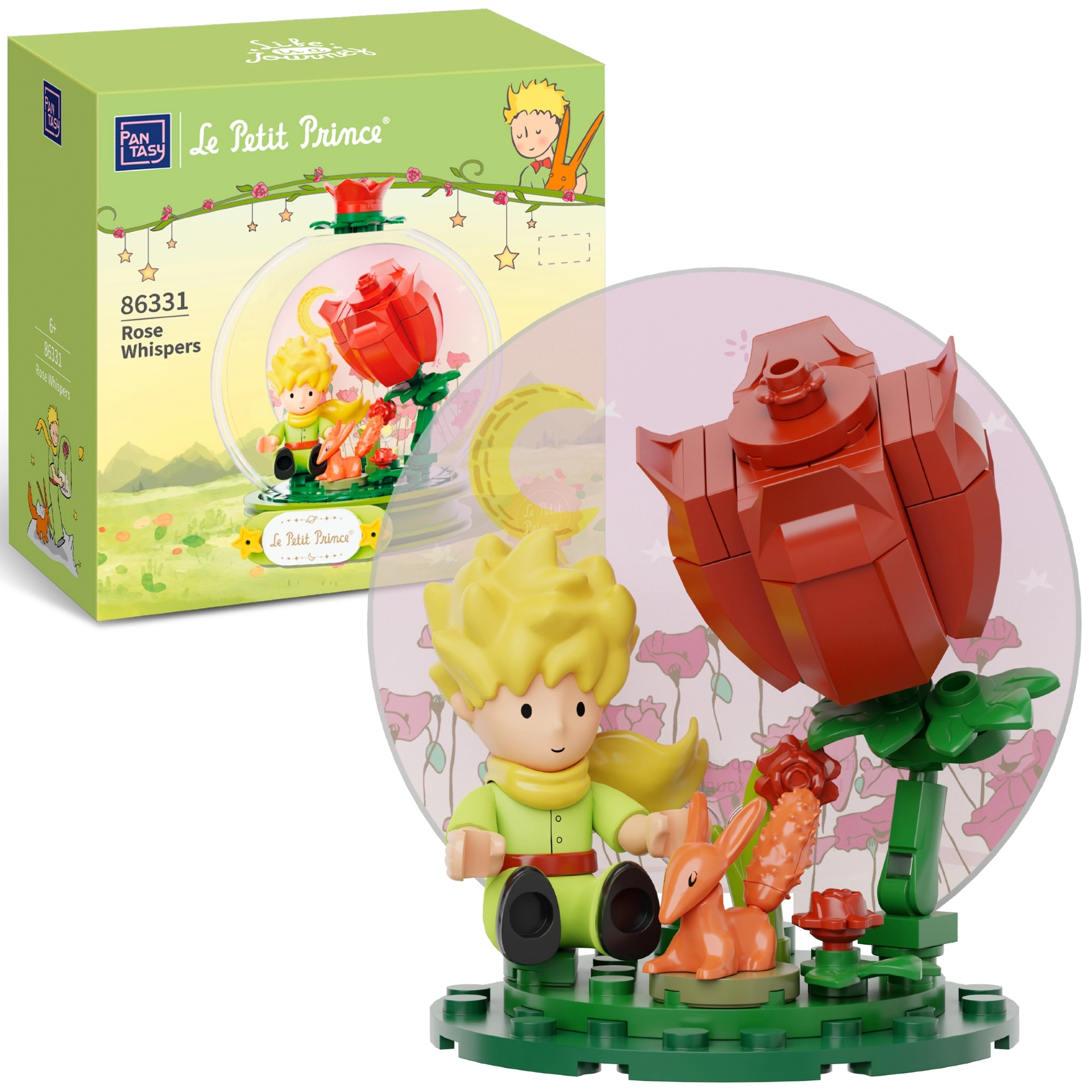Stavebnice PANTASY Le Petit Prince – Šepoty růže, 80 dílků