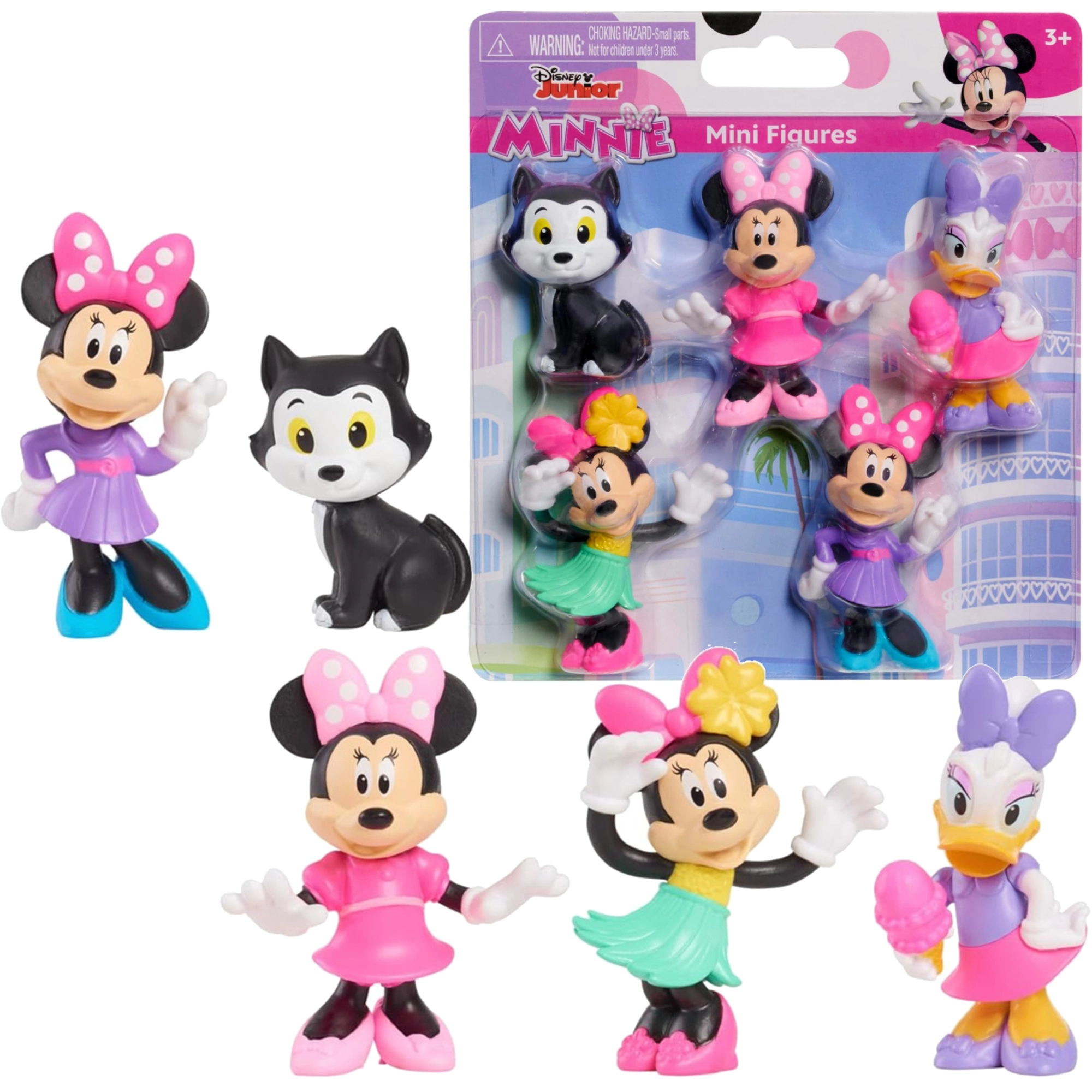 Sada minifigurek DISNEY JUNIOR Minnie Mouse – 5 sběratelských postaviček