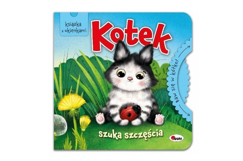 Bav se dokola: kotě hledá štěstí – interaktivní knížka s okénky a posuvnými prvky
