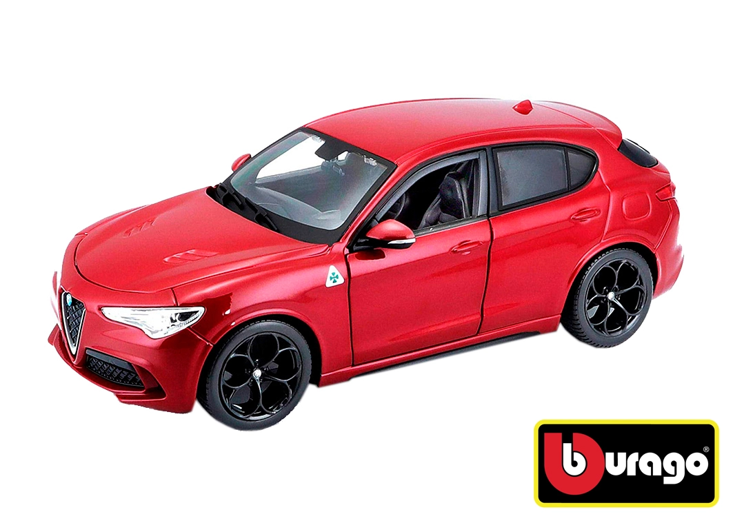 Levně Bburago Alfa Romeo Stelvio červená 1:24