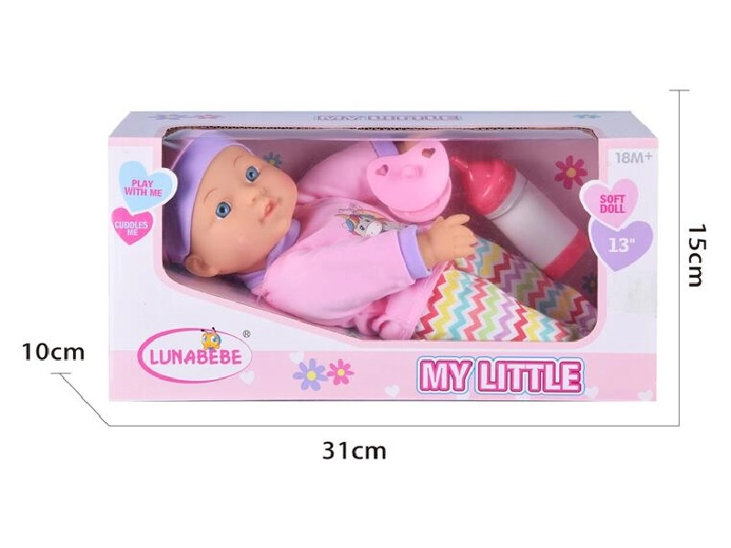 Panenka miminko 30 cm v oblečku s doplňky