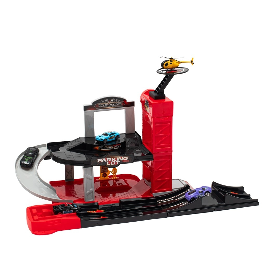 Dětské parkoviště s helikoptérou Baby Mix