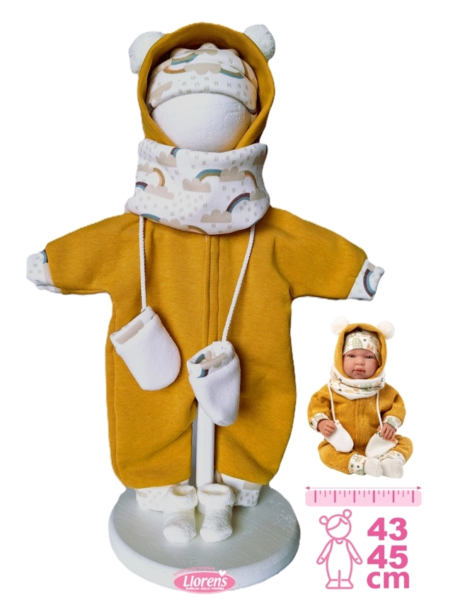 Levně Llorens M844-003 obleček pro miminko New Born 43-45 cm