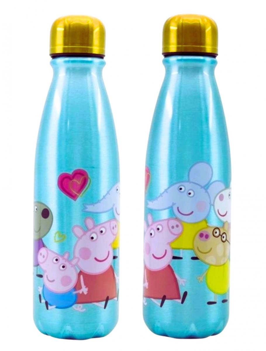 STOR Láhev na pití hliníková Prasátko Peppa 600 ml