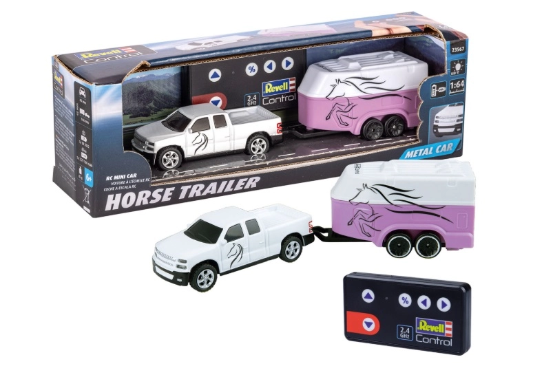 Revell RC mini auto s přívěsem na koně