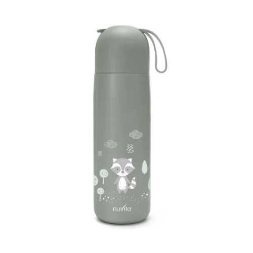 Termoska se silikonovým držákem 400 ml, sage green