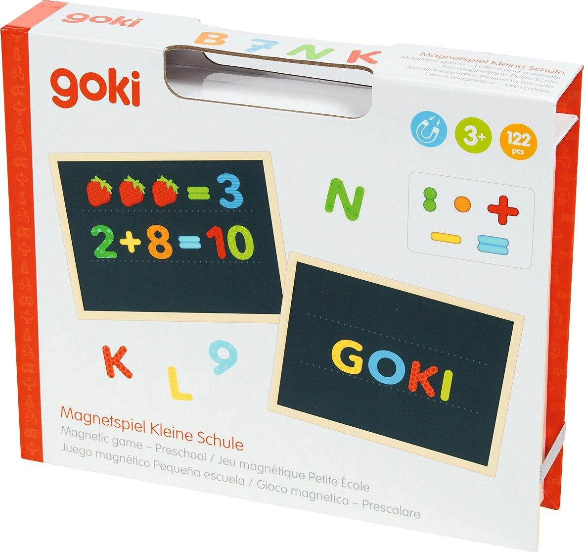 Puzzle magnetické - Kniha, Čísla a písmena (Goki)